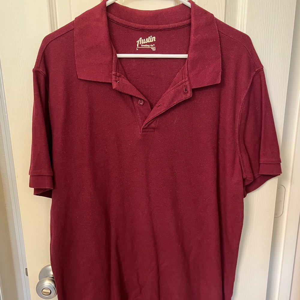 Austin Trading Co. Maroon Polo